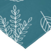 Stijlvol bloesem, donker blauwgroen patroon tafelkleed (Gekanteld)