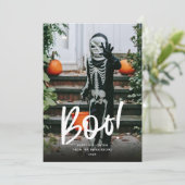 Stijlvol boek Halloween Feestdagenkaart (Staand voorkant)