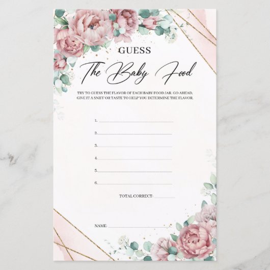 Stijlvol boho blush floral gold (Voorkant)