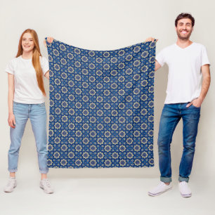 Stijlvol Boho Chic Bloemenpatroon Fleece Deken