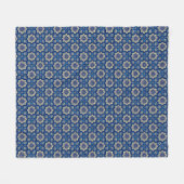 Stijlvol Boho Chic Bloemenpatroon Fleece Deken (Voorkant (Horizontaal))