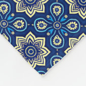 Stijlvol Boho Chic Bloemenpatroon Fleece Deken (Hoek)