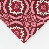 Stijlvol Boho Chic Bloemenpatroon Fleece Deken (Hoek)