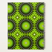 Stijlvol Boho Ethnic Lime Green Geometric Pattern Planner (Achterkant)