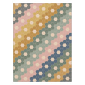 Stijlvol Boho Geometric Pattern Blue Blush Tafelkleed (Voorkant)