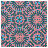 Stijlvol Boho Mosaic Geometric Pattern Stof (Close Up)