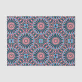 Stijlvol Boho Mosaic Geometric Pattern Tissuepapier (Voorkant)