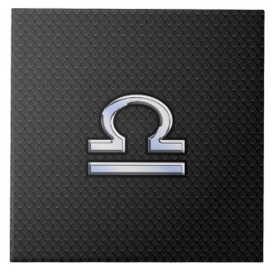 Stijlvol boog Zodiab Sign Black Snake Skin Decor Tegeltje