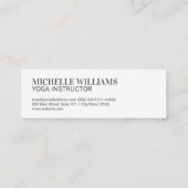 Stijlvol boompictogram met grijs mini visitekaartje (Achterkant)