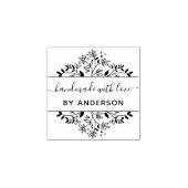 stijlvol botanisch handgemaakt rubberstempel (Afrduk)