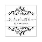 stijlvol botanisch handgemaakt  zelfinktende stempel (Design)