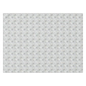 Stijlvol botanisch patroon. Grijs, zilver, turkooi Tafelkleed (Voorkant (Horizontaal))