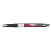 Stijlvol Bourgondië Rood Wit Eigen Logo Zakelijk Pen (Achterkant)