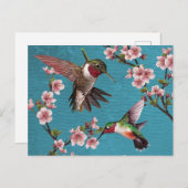  Stijlvol Briefkaart voor het schilderen van vogel (Voorkant / Achterkant)