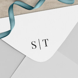 Stijlvol bruiloft-monogram  zelfinktende stempel