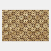 Stijlvol bruin- en goudkoortspatroon inpakpapier vel (Voorkant 2)