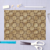 Stijlvol bruin- en goudkoortspatroon tissuepapier (Craft)