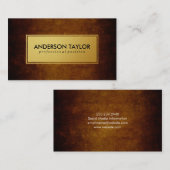 Stijlvol bruin gouden label (Voorkant / Achterkant)