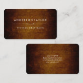 Stijlvol bruin visitekaartje (Voorkant / Achterkant)