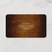 Stijlvol bruin visitekaartje (Achterkant)