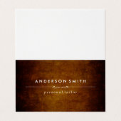 Stijlvol  bruin visitekaartje (Buitenkant ongevouwen)