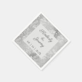 Stijlvol  bruinbruiddplein papier servet (Hoek)