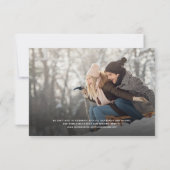 Stijlvol budget voor fotocollage sparen onze datum save the date (Achterkant)