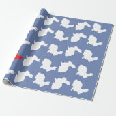 Stijlvol Bunny Wrapping Paper Cadeaupapier (Uitgerold)