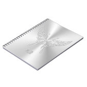 Stijlvol Butterfly Round Tail, in reliëfdruk Notitieboek (Linkerzijde)