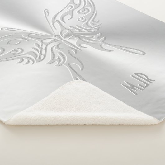 Stijlvol Butterfly Round Tail, in reliëfdruk Sherpa Deken (3/4)