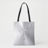 Stijlvol Butterfly Round Tail, in reliëfdruk Tote Bag (Voorkant)