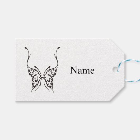 Stijlvol Butterfly Tattoo Thunder_Cove Cadeaulabel (Voorkant (Horizontaal))