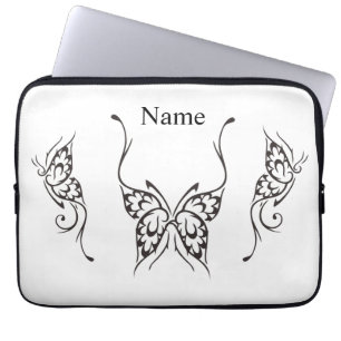 Stijlvol Butterfly Tattoo Thunder_Cove Laptop Sleeve