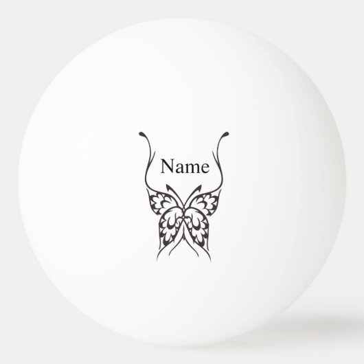 Stijlvol Butterfly Tattoo Thunder_Cove Pingpongbal (Voorkant)