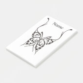 Stijlvol Butterfly Tattoo Thunder_Cove Post-it® Notes (Schuin)
