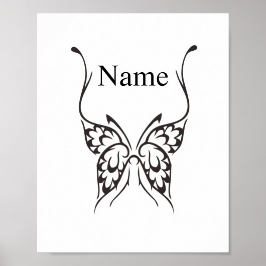 Stijlvol Butterfly Tattoo Thunder_Cove Poster (Voorkant)