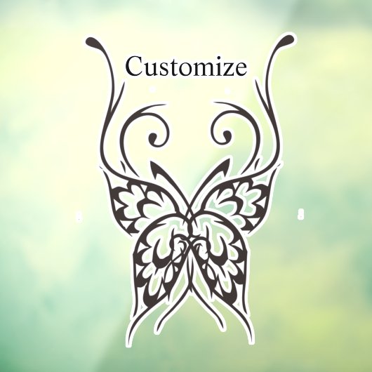Stijlvol Butterfly Tattoo Thunder_Cove Raamsticker (Vel 3)
