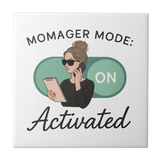 Stijlvol cadeau voor Boss Moms Tegeltje (Voorkant)