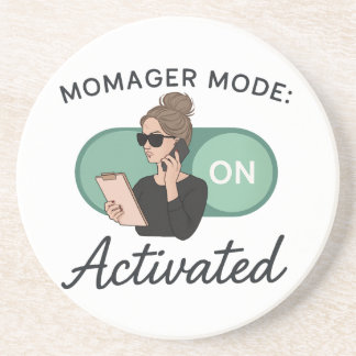 Stijlvol cadeau voor Boss Moms Zandsteen Onderzetter