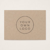 Stijlvol cadeaucertificaat voor kraft voor lettert visitekaartje (Voorkant)