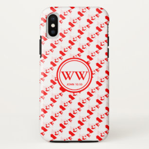 Stijlvol CANADA Monogram Overvloedig Leven John 10 Case-Mate iPhone Case