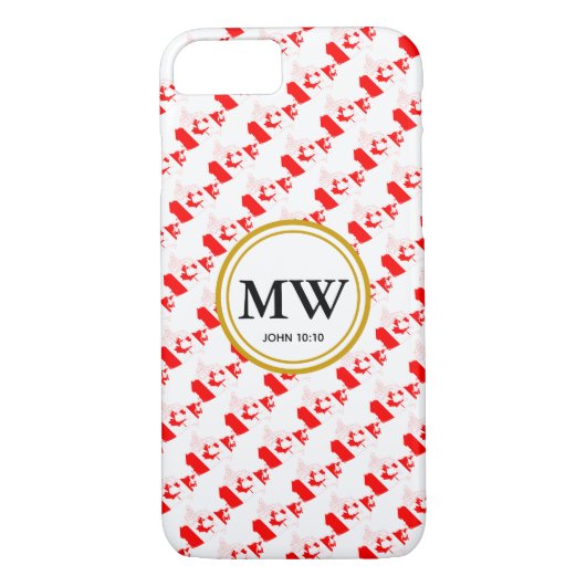 Stijlvol CANADA - Overvloedig levensmonogram Case-Mate iPhone Case (Achterkant)