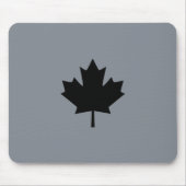 Stijlvol Canadees zwart esdoornblad Muismat (Voorkant)