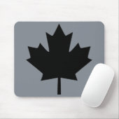 Stijlvol Canadees zwart-mappenblad Muismat (Met muis)