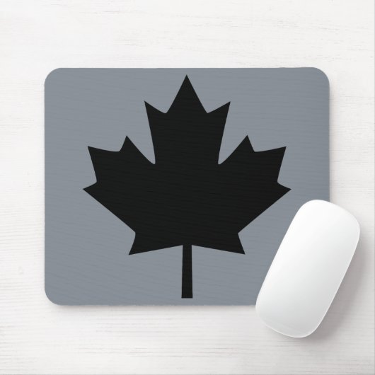 Stijlvol Canadees zwart-mappenblad Muismat (Met muis)