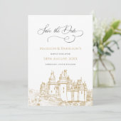 Stijlvol Castle, één keer op een tijd onbeleefd ta Save The Date (Staand voorkant)