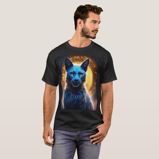 "Stijlvol Cat Design T-shirt" T-shirt (Voorkant volledig)