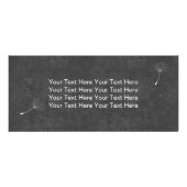 Stijlvol Chalkboard Dandelion Rack-Kaarten Reclamekaart (Achterkant)