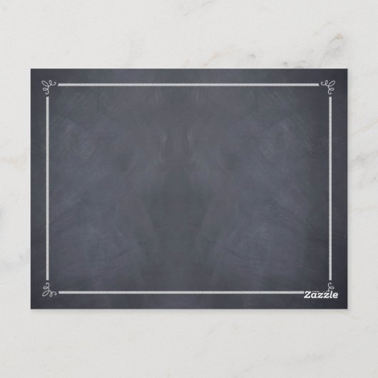 Stijlvol Chalked Table Number Kaart (Achterkant)