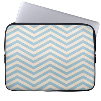 Stijlvol Chevron Faded Blue Computer-Sleeve Laptop Sleeve